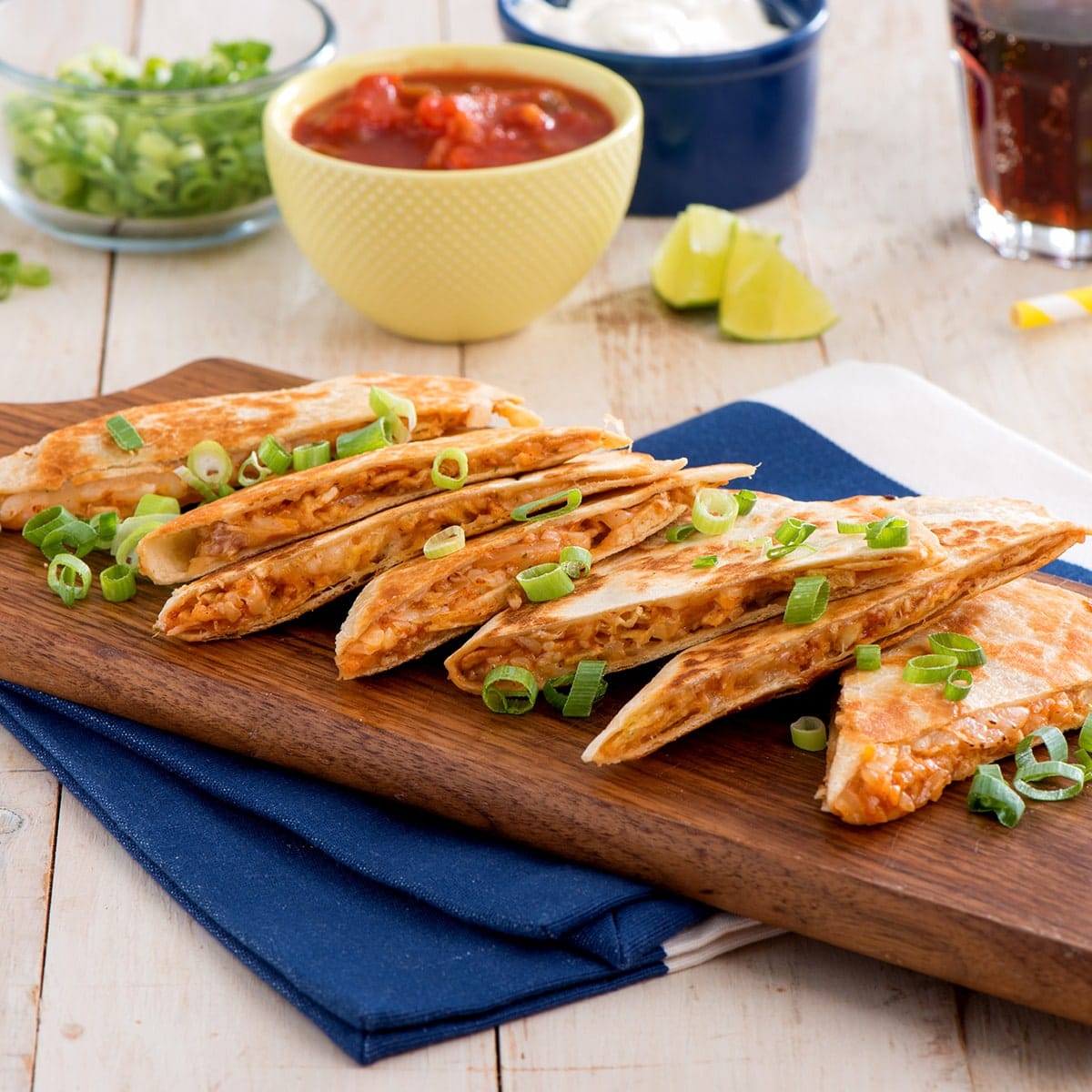 Quesadillas au fromage fumées au barbecue