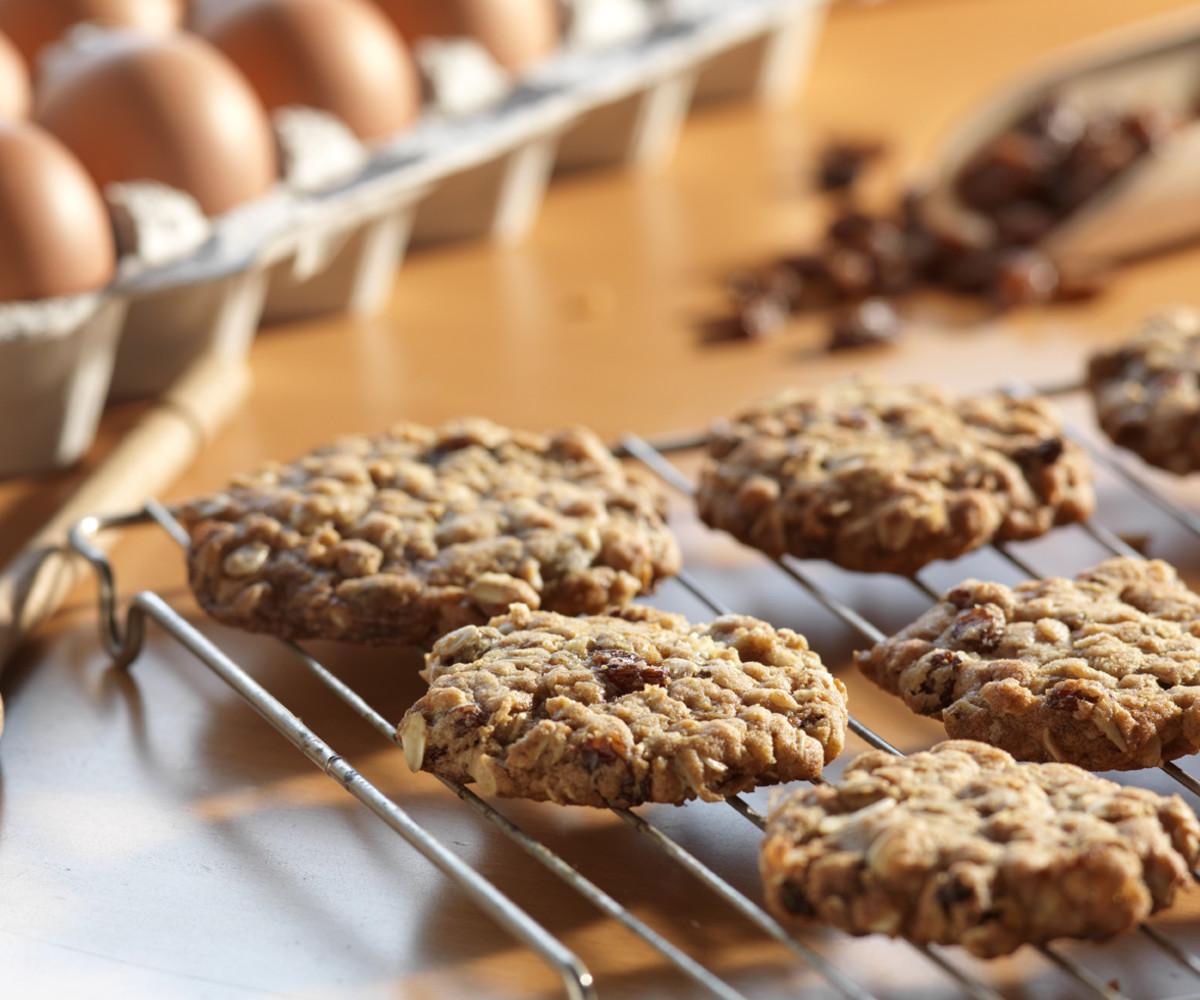 Biscuits au gruau et aux raisins secs 