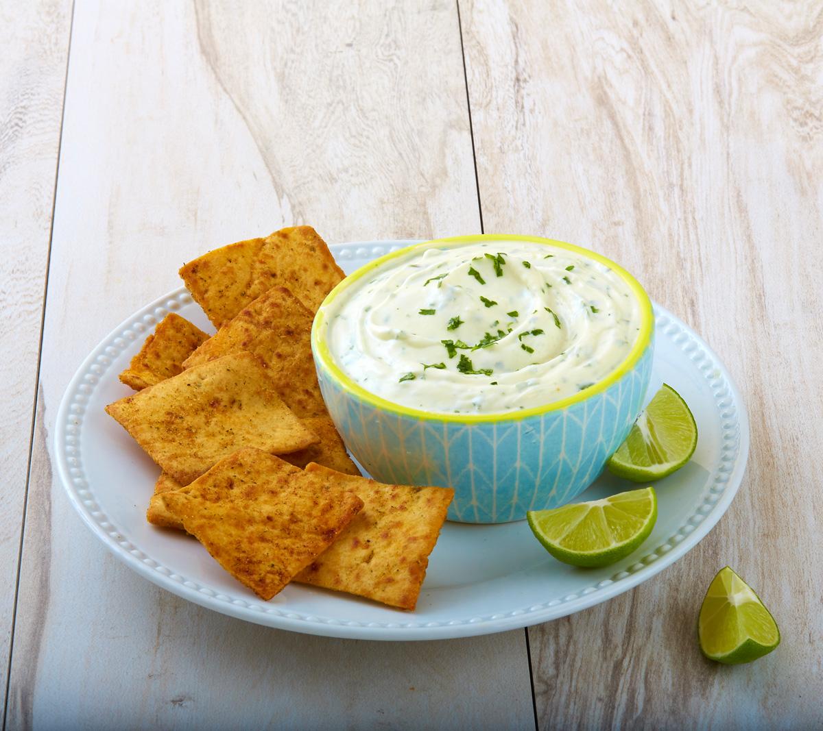 Trempette au yogourt grec et à la coriandre