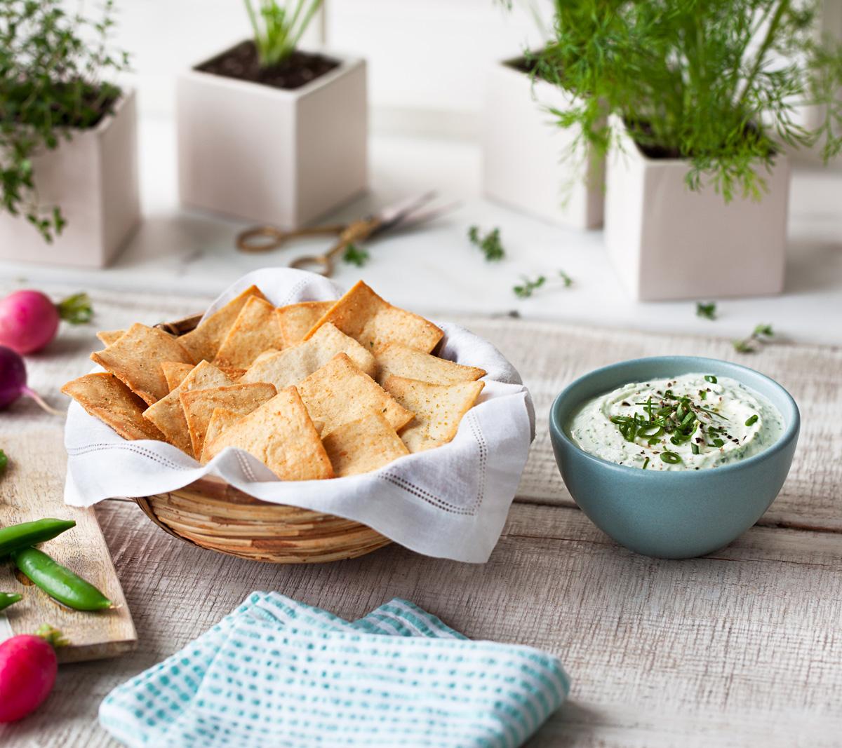 Trempette crémeuse yogourt et fines herbes