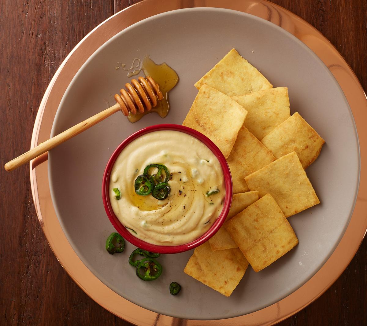 Houmous jalapeño et miel