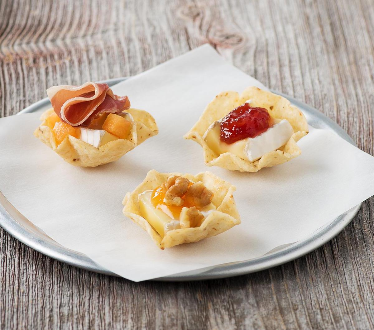 Bouchées de brie trois façons