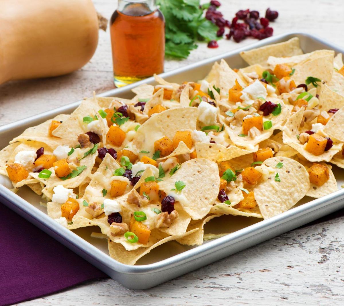 Nachos à la courge et à l’érable