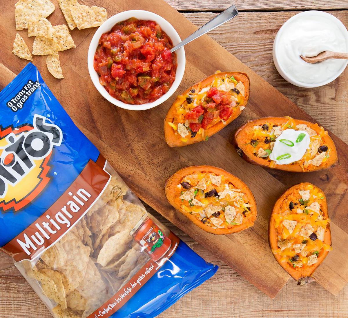 Twice Baked Tex Mex Sweet Potatoes