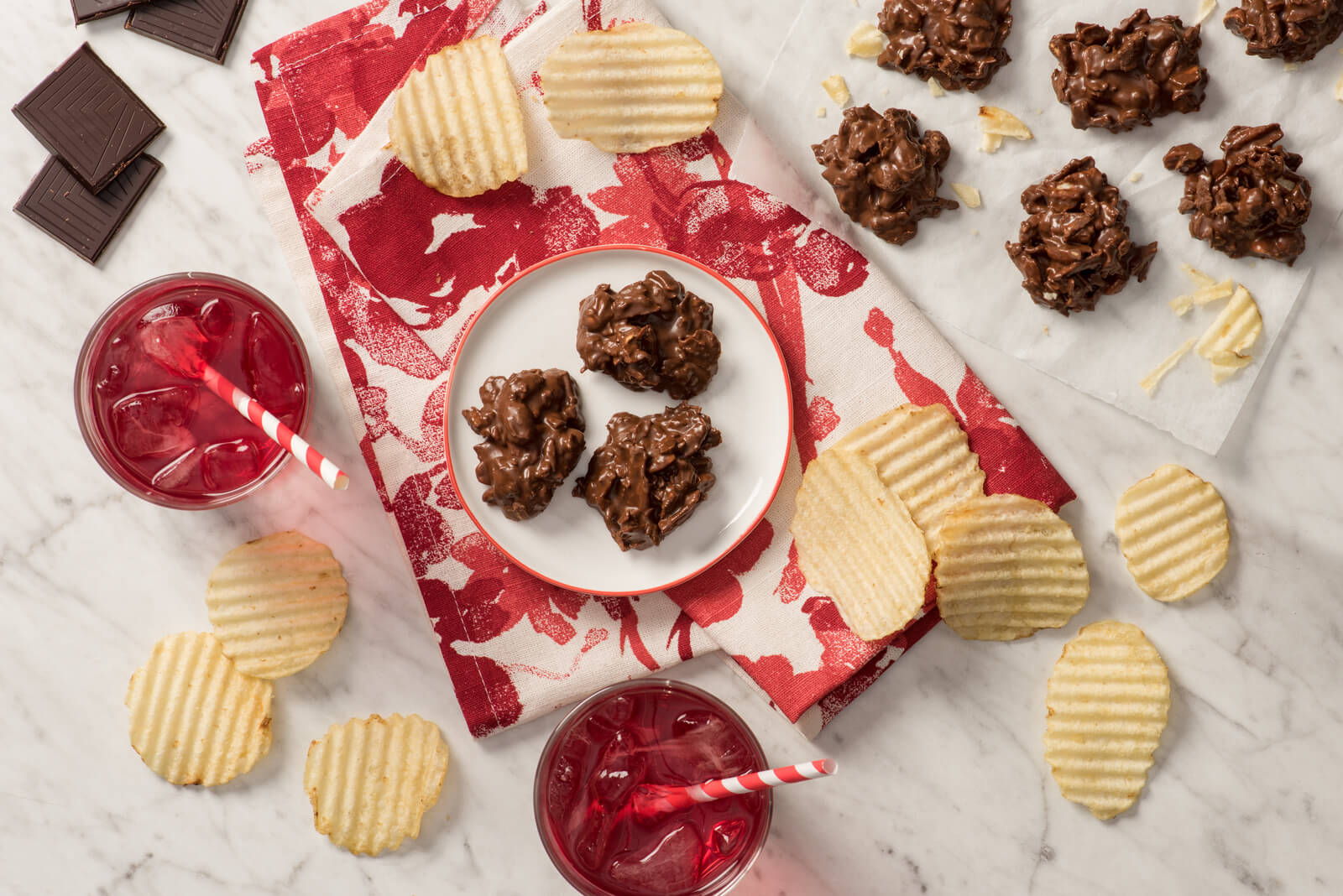 Biscuits moelleux au fudge sans cuisson