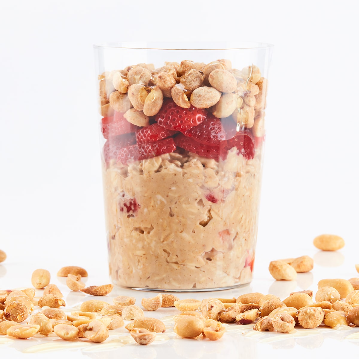 Peanut Butter & “Jam” Overnight Oats