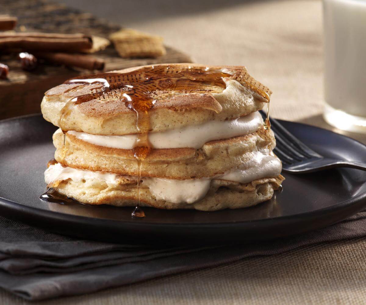 Cinnamon Roll Pancakes