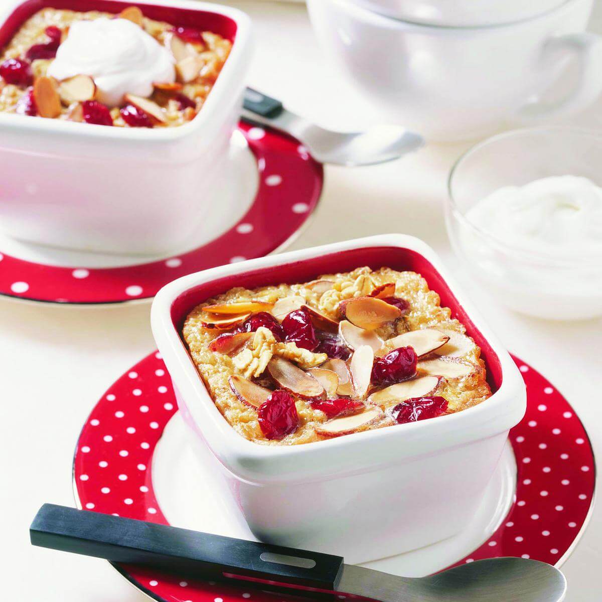 Baked Cherry Almond Oatmeal