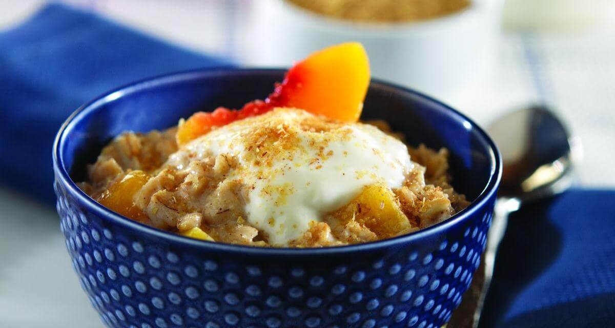 Peach Cobbler Oatmeal