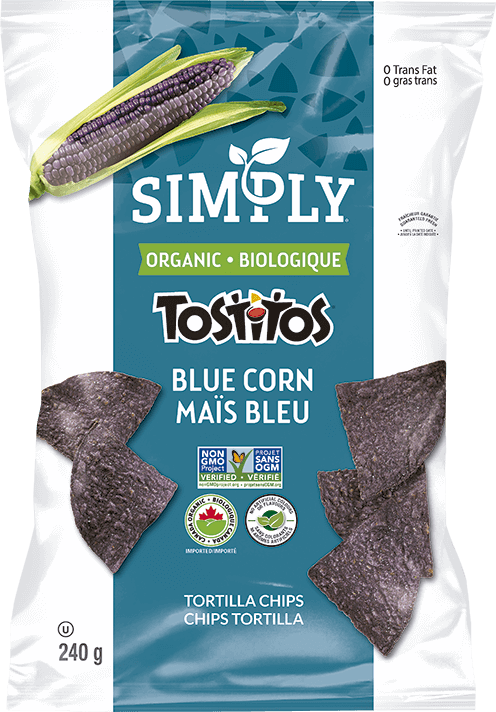 Simply TOSTITOS<sup>®</sup> Blue Corn Tortilla Chips