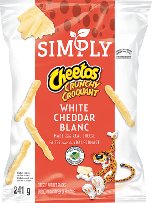 Simply CHEETOS CRUNCHY®White Cheddar Cheese Flavoured Snacks