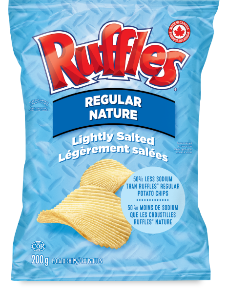RUFFLES<sup>®</sup> Lightly Salted Potato Chips