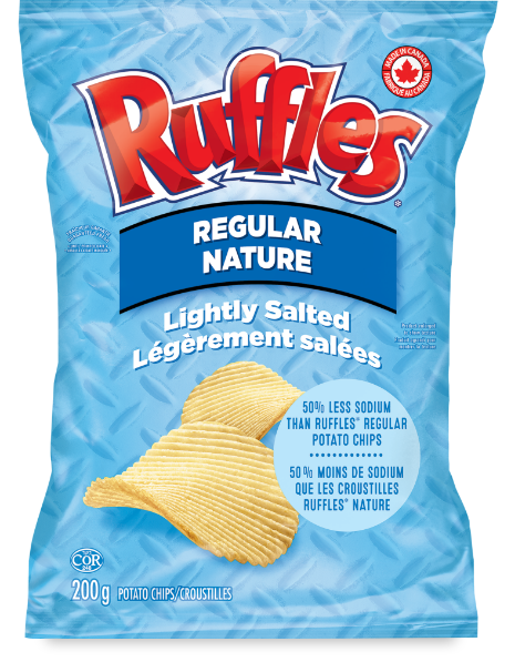 Croustilles RUFFLES<sup>®</sup> Légèrement Salées