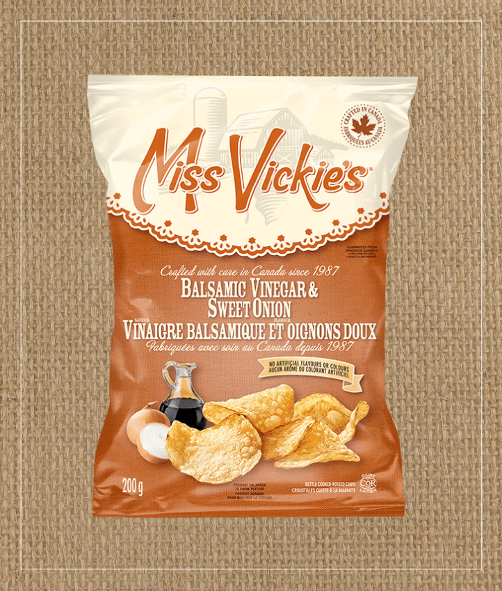 MISS VICKIE’S<sup>®</sup> Balsamic Vinegar & Sweet Onion Kettle Cooked Potato Chips