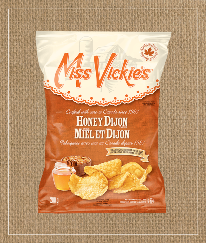 MISS VICKIE’S<sup>®</sup> Honey Dijon Flavour Kettle Cooked Potato Chips