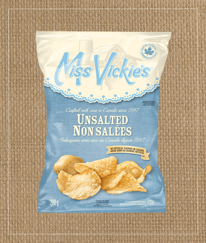MISS VICKIE’S<sup>®</sup> Unsalted Kettle Cooked Potato Chips