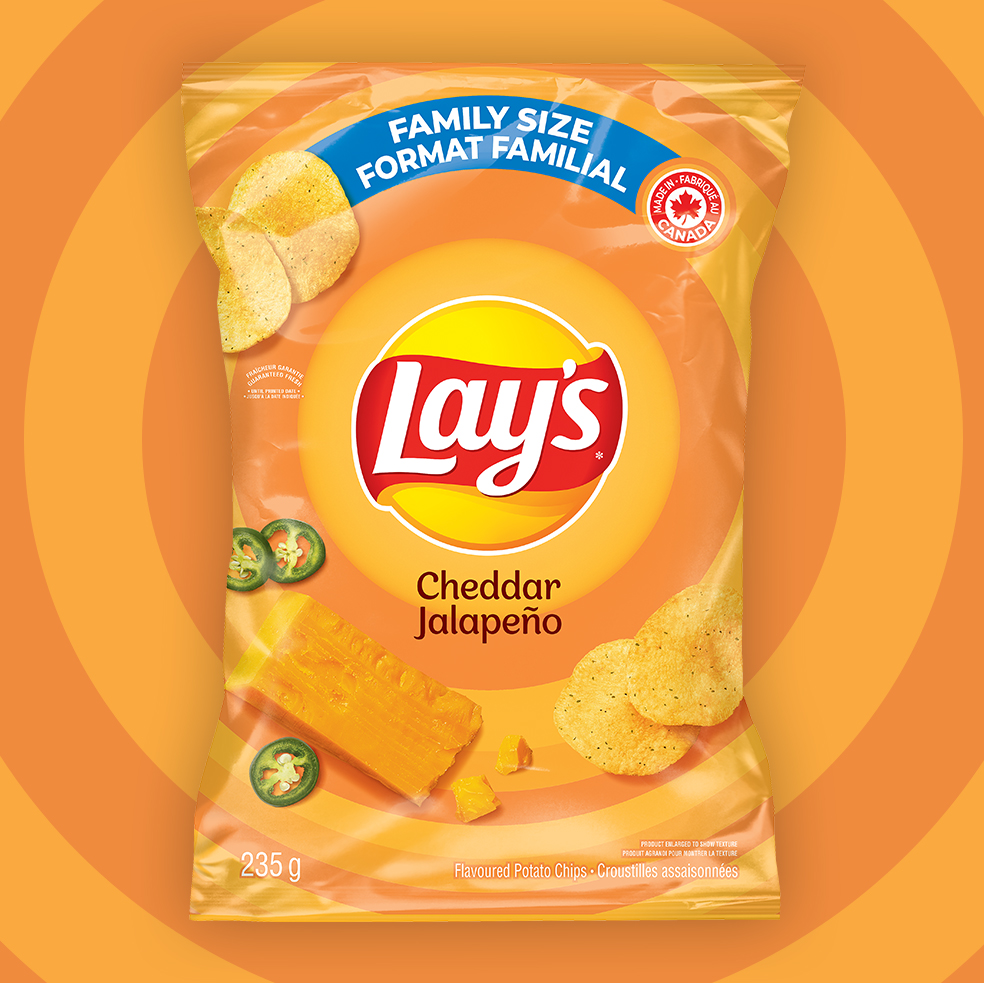 LAY'S<sup>®</sup> Croustilles assaisonnées Cheddar Jalapeño