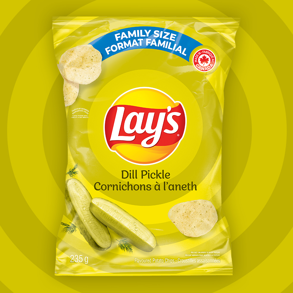 LAY'S® Croustilles assaisonnées Cornichons à l'aneth