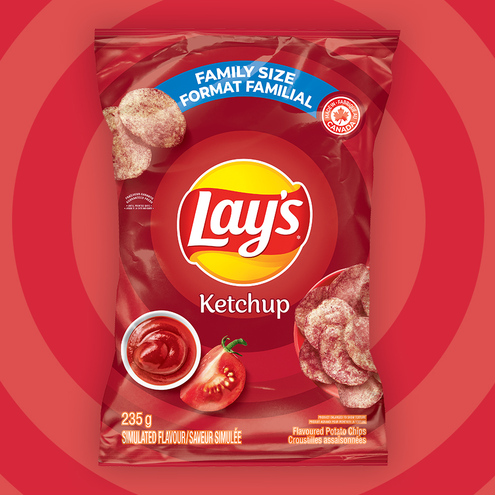 LAY'S<sup>®</sup> Croustilles assaisonnées Ketchup