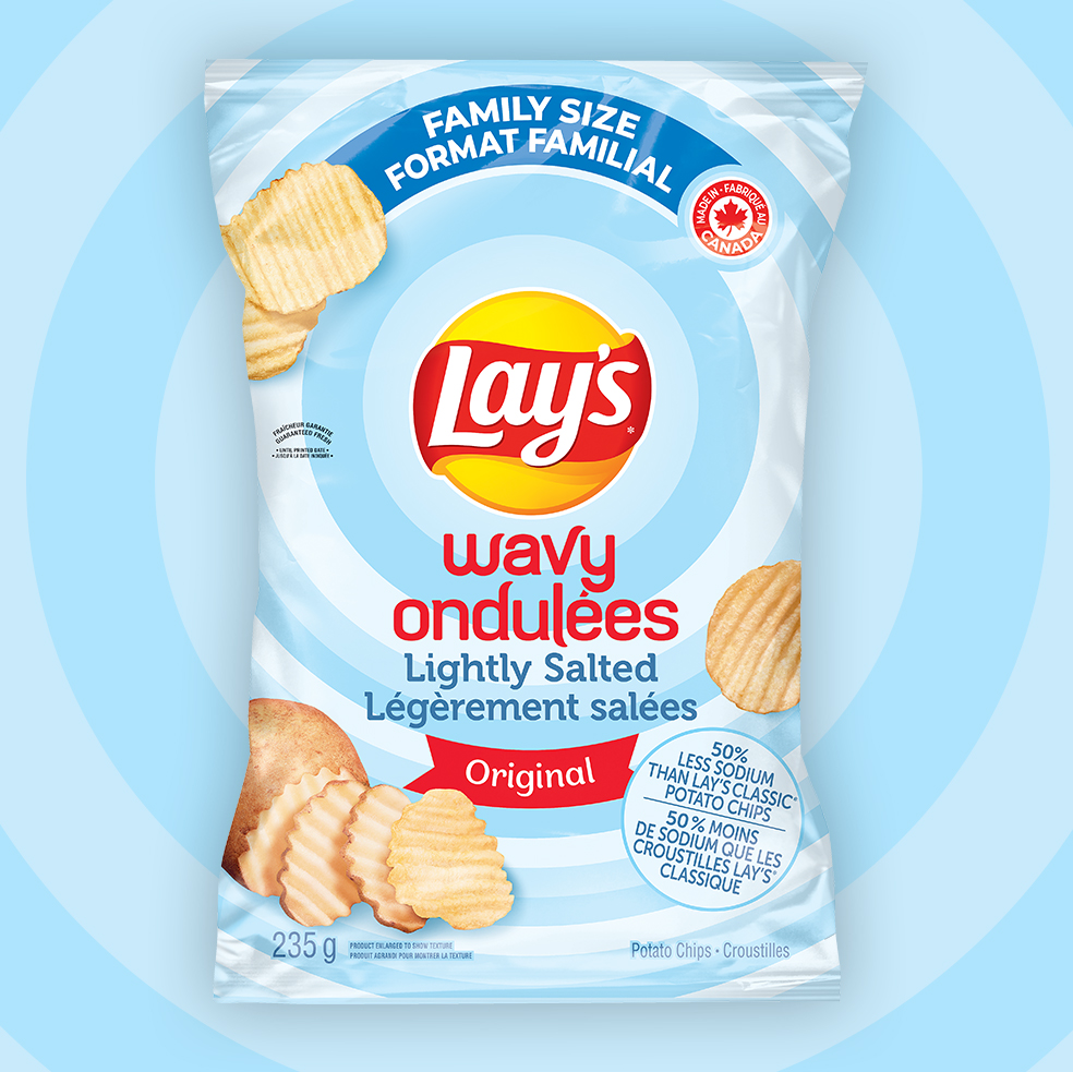 WAVY LAY'S® Lightly Salted Potato Crisps