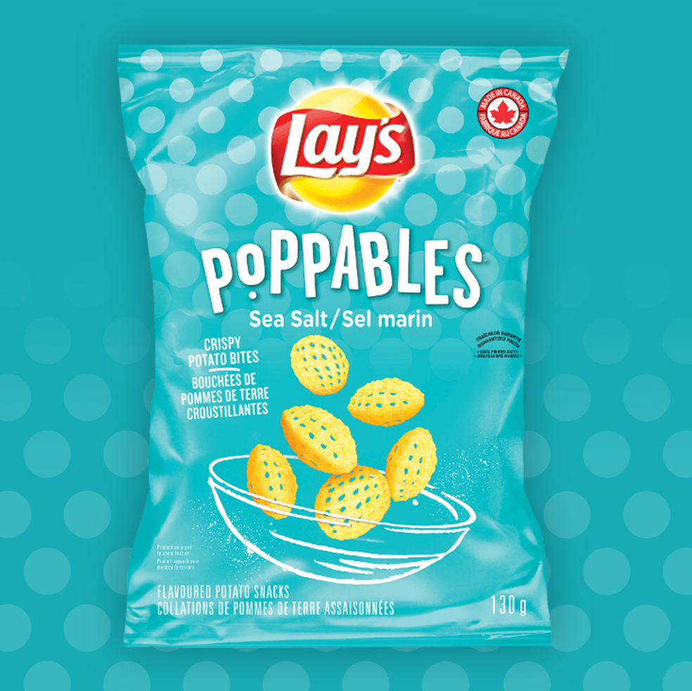 Collations de pommes de terre assaisonnées LAY’S POPPABLES<sup>®</sup> Sel marin