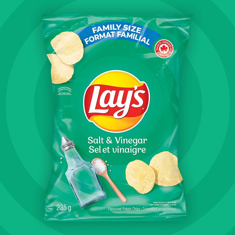 LAY'S® Croustilles assaisonnées Sel et vinaigre