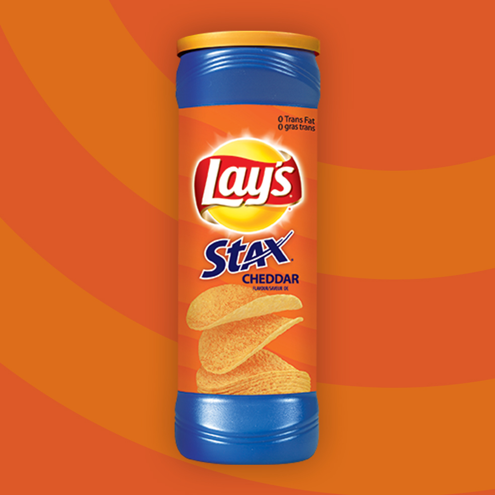 LAY'S STAX<sup>®</sup> Cheddar Flavoured Potato Crisps