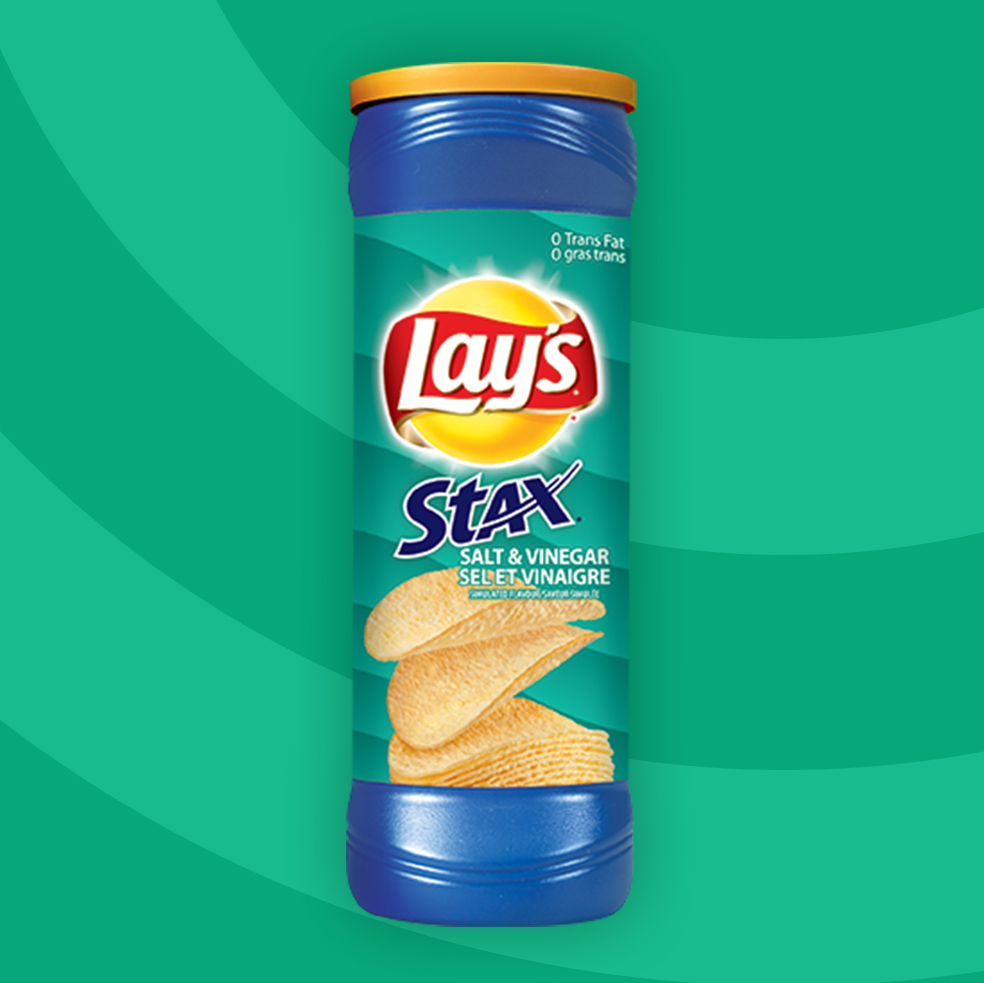 LAY'S STAX® Croustilles assaisonnées Sel et vinaigre