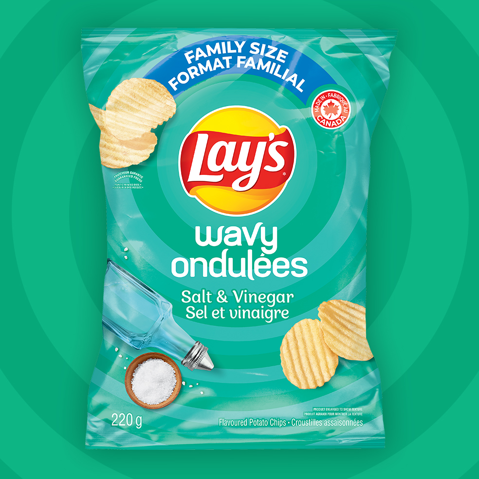 LAY'S<sup>®</sup> Ondulées Croustilles assaisonnées - Sel et Vinaigre