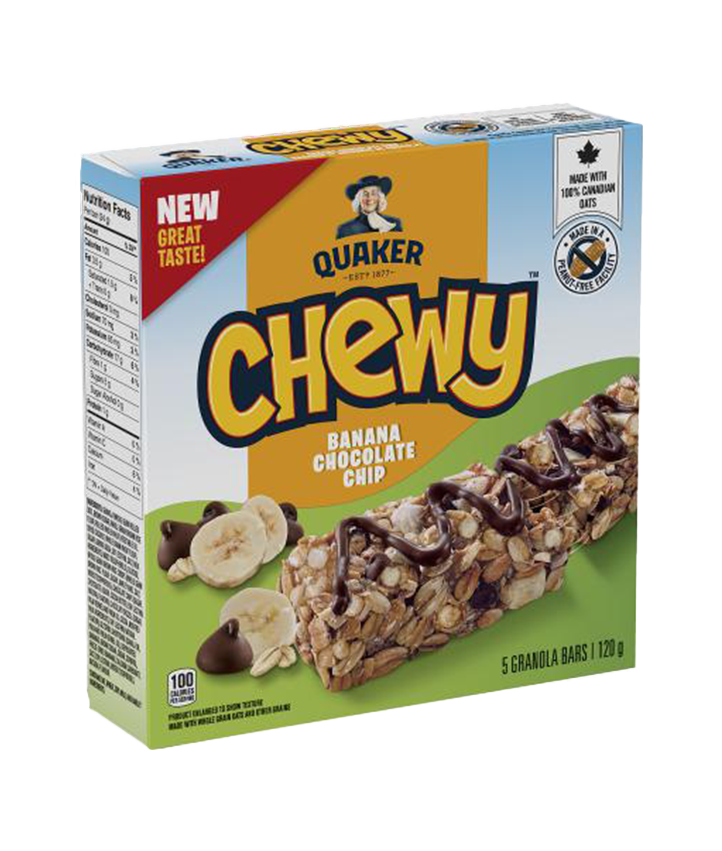 Quaker Chewy<sup>®</sup> Granola Bars - Banana Chocolate Chip