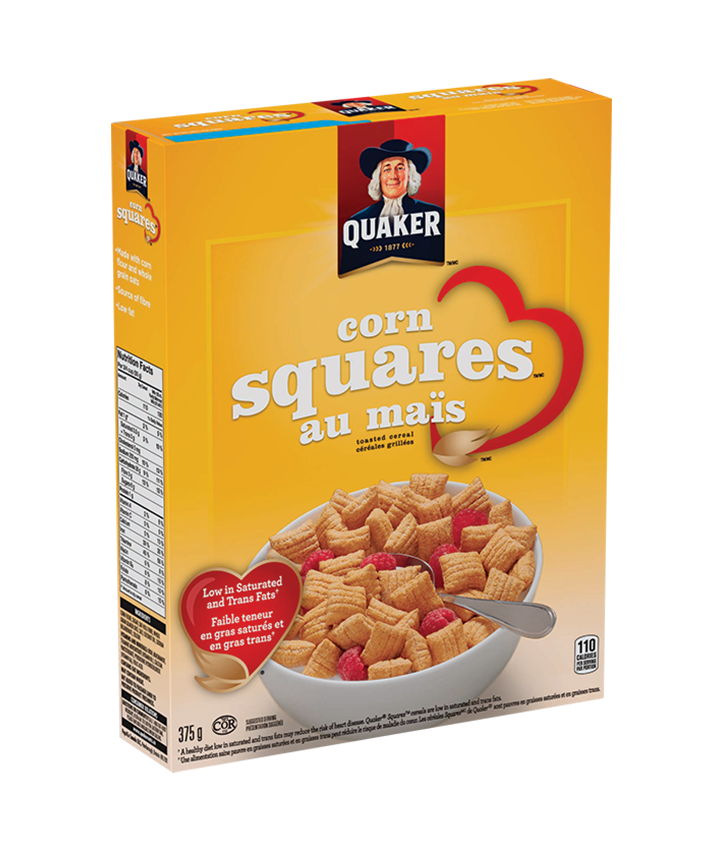 Quaker<sup>®</sup> Céréales Squares au maïs