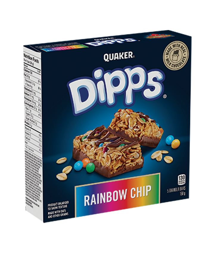 Quaker<sup>®</sup> Dipps<sup>®</sup> Granola Bars – Rainbow Chip