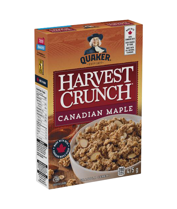 Quaker<sup>®</sup> Harvest Crunch<sup>®</sup> Canadian Maple Granola Cereal