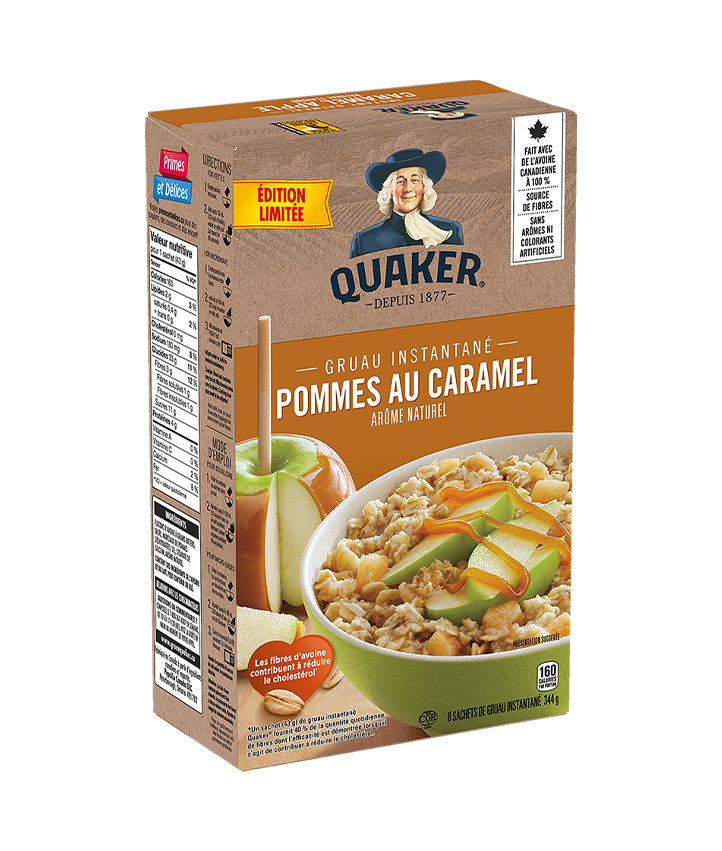 Quaker<sup>®</sup> Gruau instantané Pommes et caramel