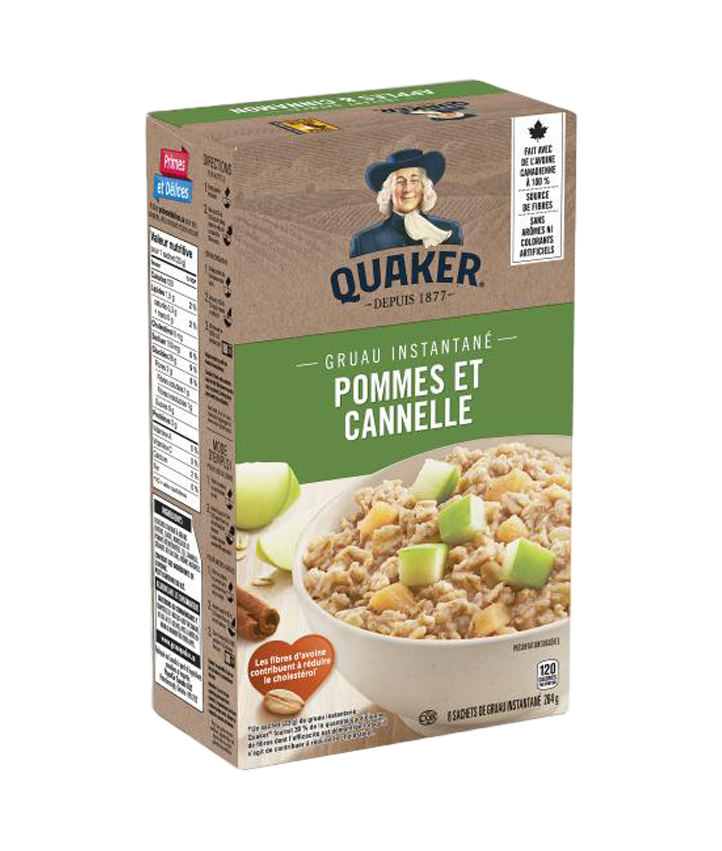 Gruau instantané Quaker<sup>®</sup> – Pommes et cannelle