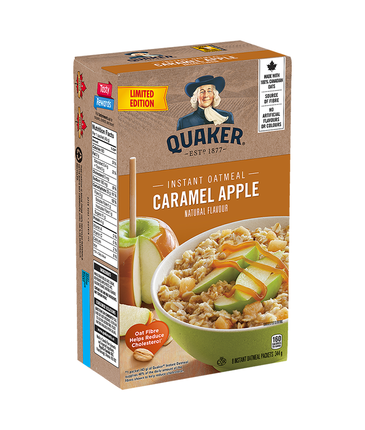 Quaker<sup>®</sup> Caramel Apple Instant Oatmeal