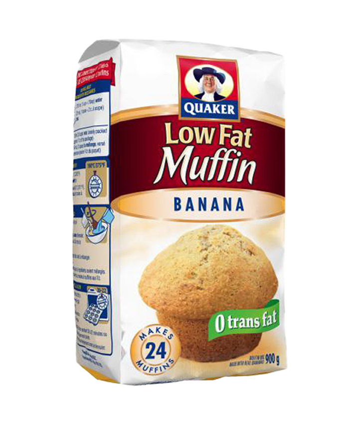Quaker<sup>®</sup> Mélange à muffins faible en gras Bananes