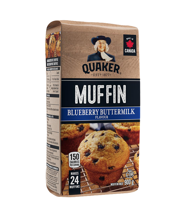 Quaker<sup>®</sup> Mélange à muffins Saveur de Bleuets et babeurre