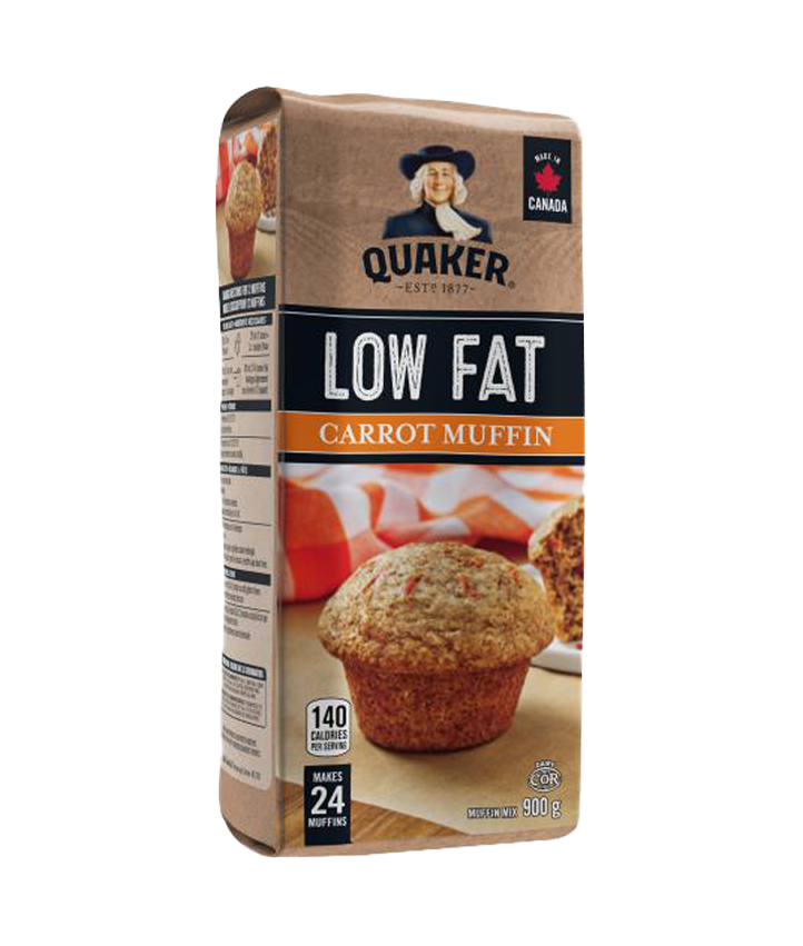 Quaker<sup>®</sup> Mélange à muffins faible en gras Carottes