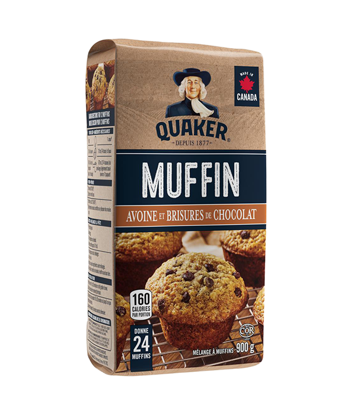 Quaker<sup>®</sup> Mélange à muffins Avoine et brisures de chocolat