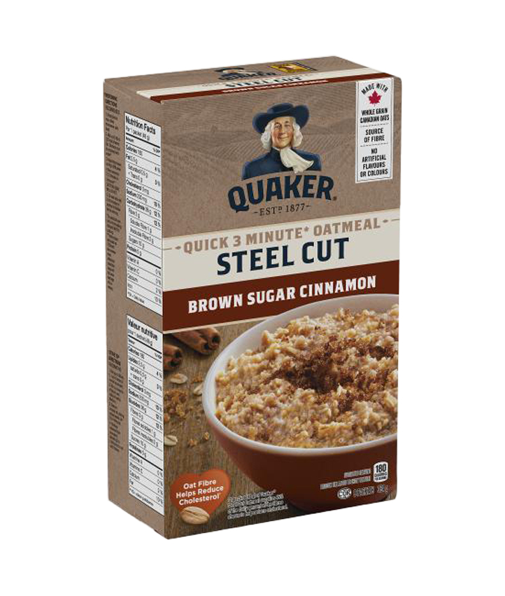 Quaker<sup>®</sup> Quick Cook Steel Cut Oats - Brown Sugar Cinnamon