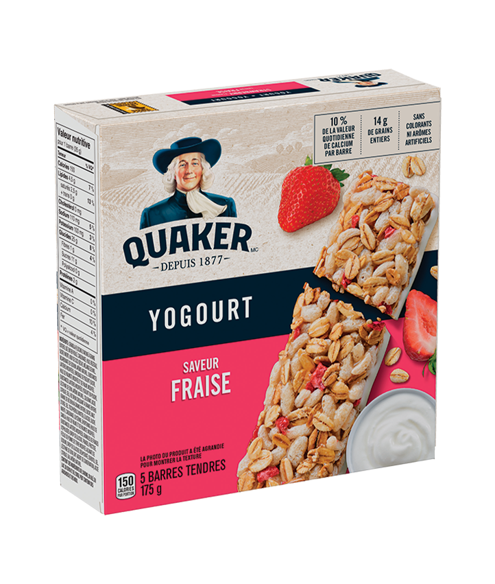 Quaker<sup>®</sup> Barres tendres Yogourt Fraise