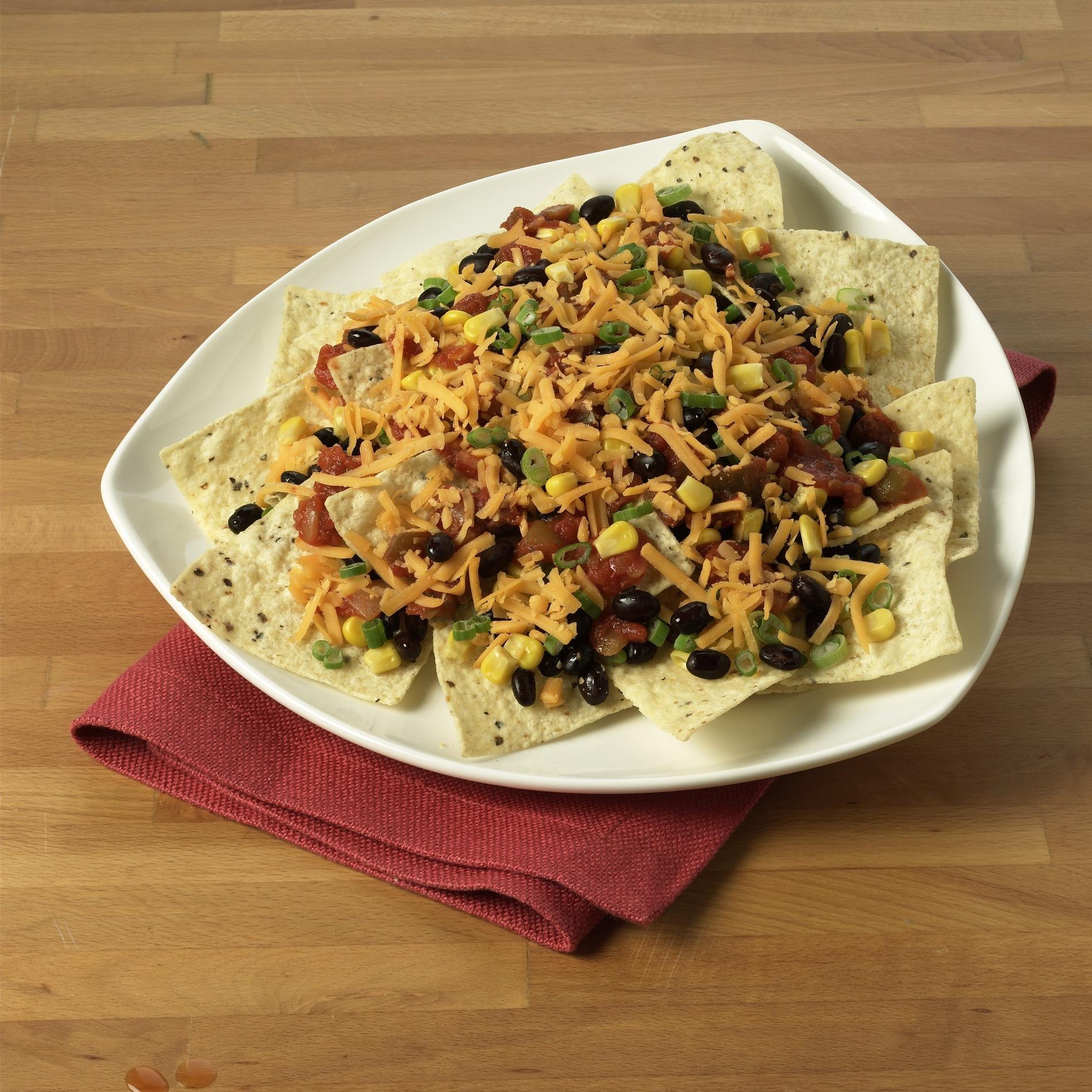 Nachos aux haricots noirs