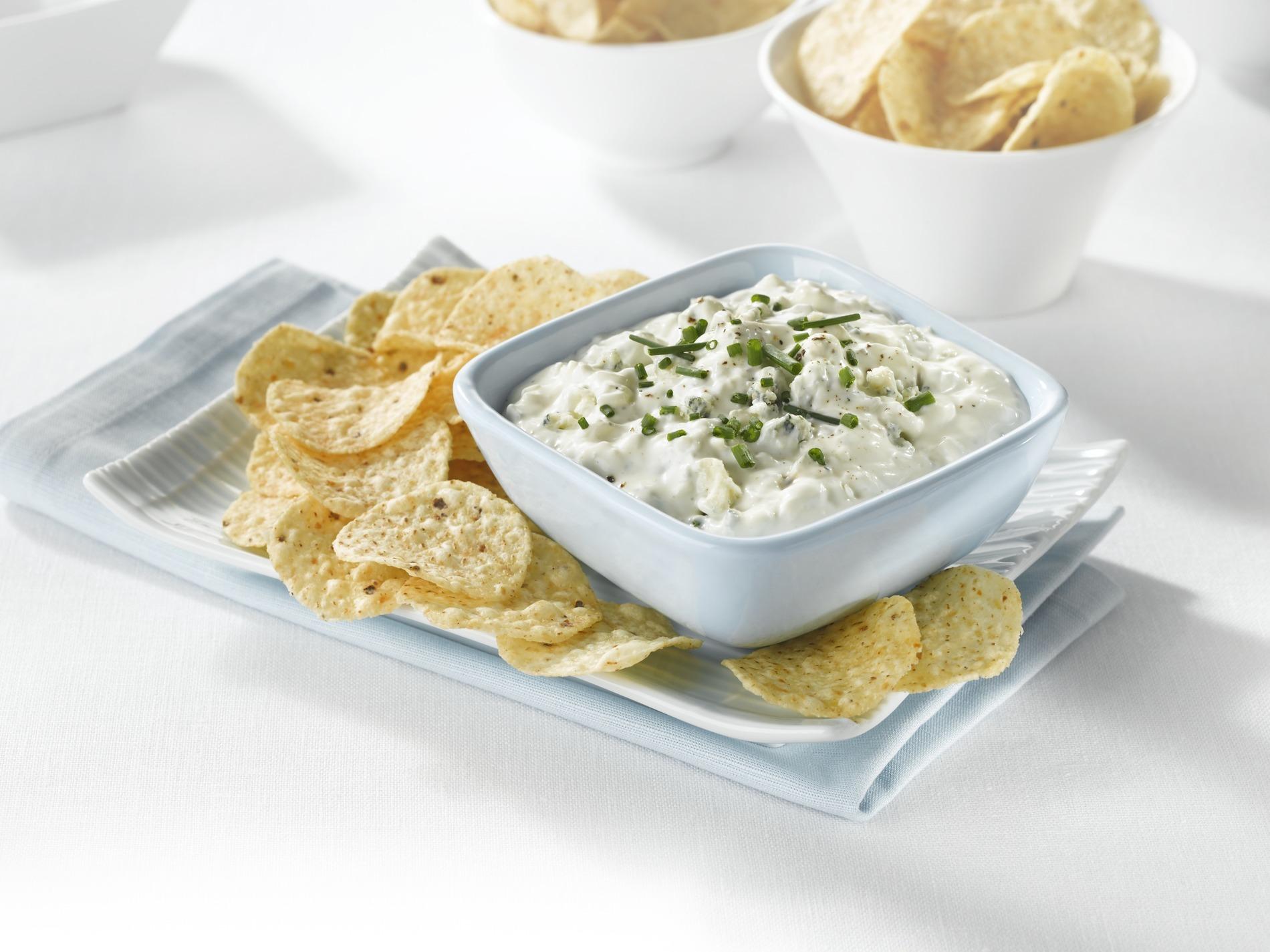 Trempette fromage bleu et ciboulette