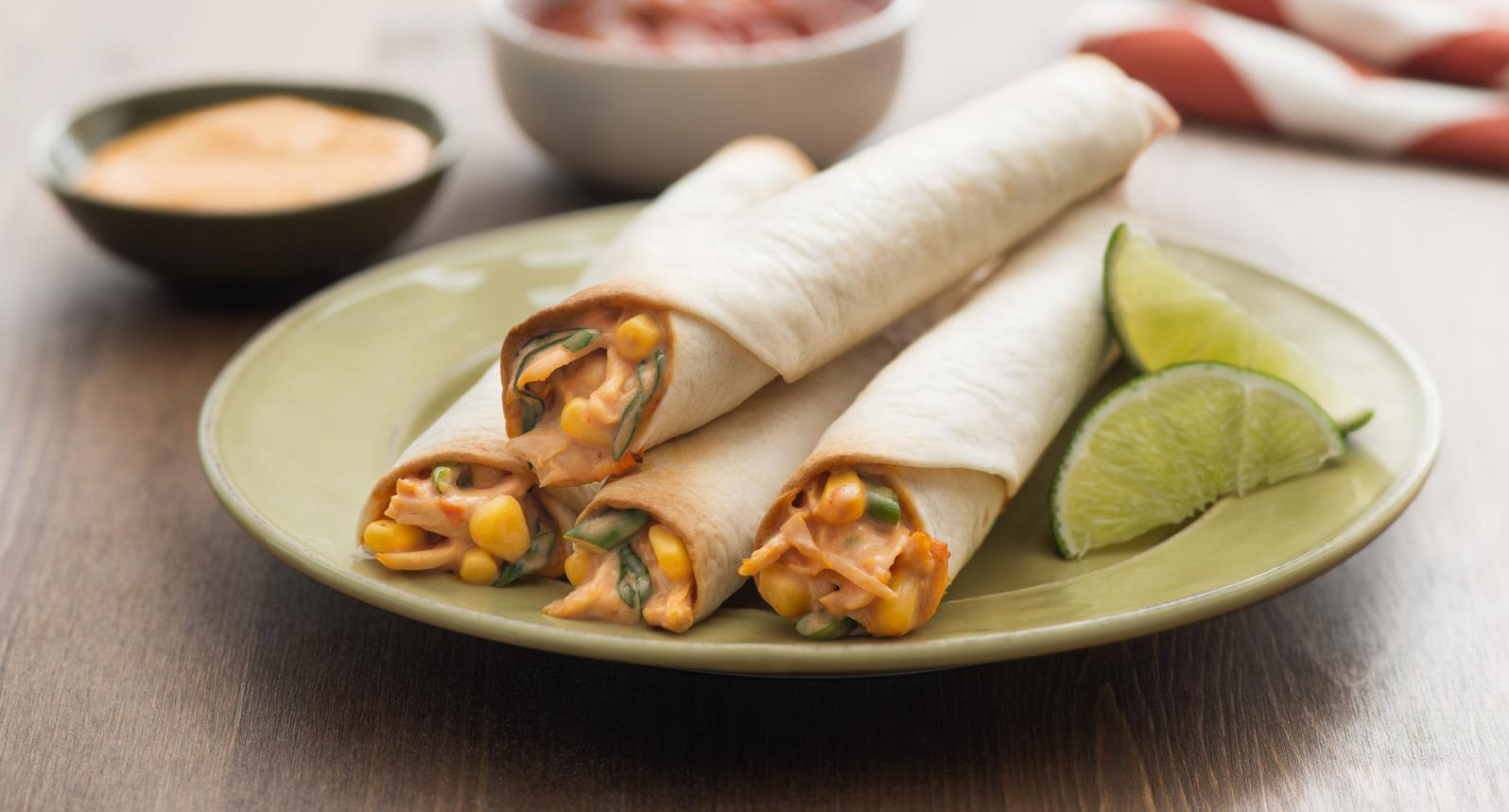 Cheesy Chicken Flautas