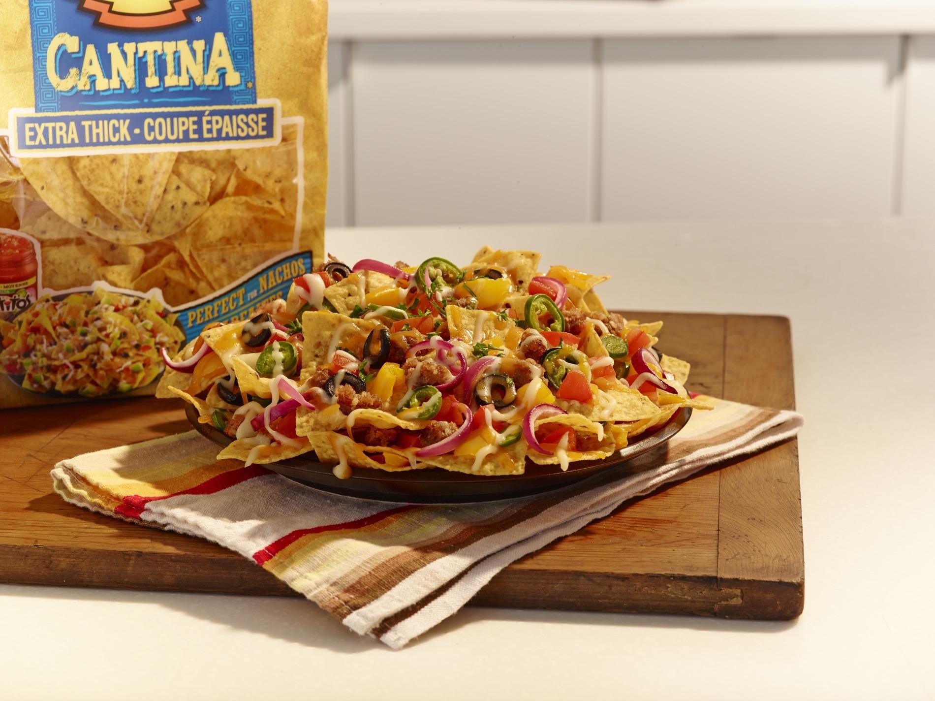 Chorizo and Manchego Cheese Party Nachos