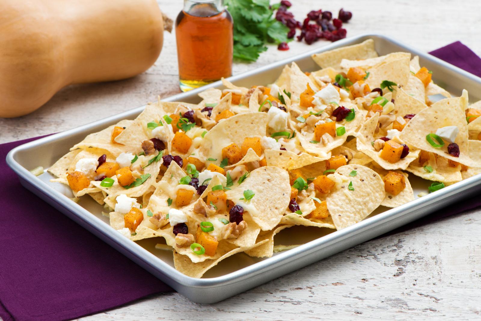 Nachos à la courge et à l’érable