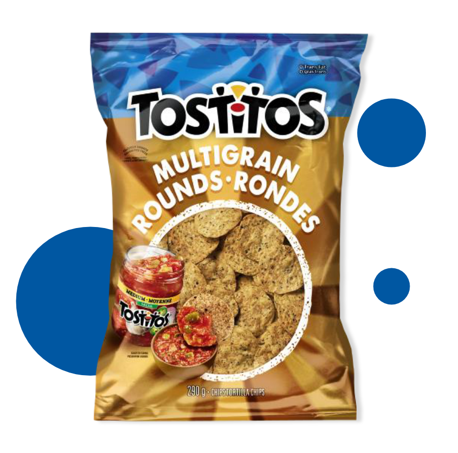 TOSTITOS<sup>®</sup> Multigrain Rounds Tortilla Chips