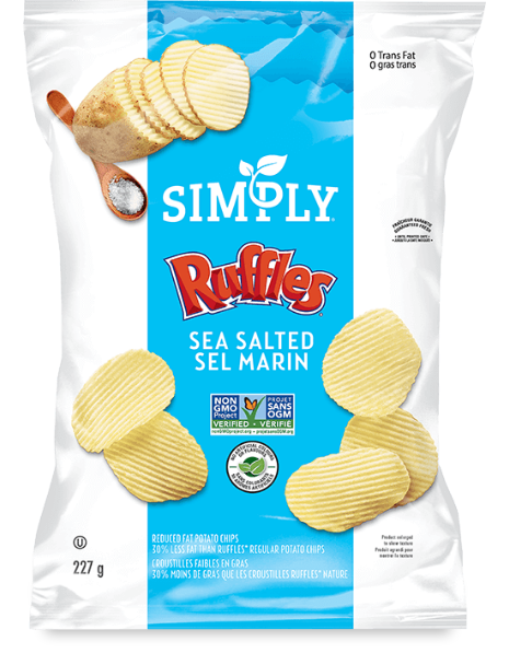 Simply RUFFLES<sup>®</sup> Sea Salted Potato Chips