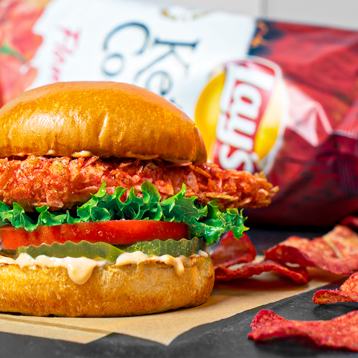 Lay’s® Flamin’ Hot Spicy Chicken Sandwich Tasty Rewards